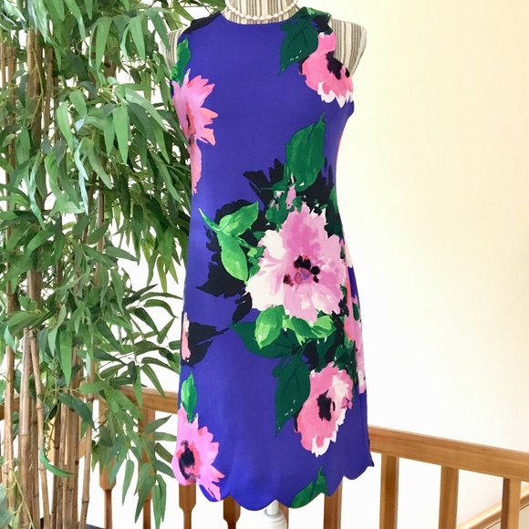 Vince Camuto Floral Shift Dress Size 4 - Picture 2 of 9
